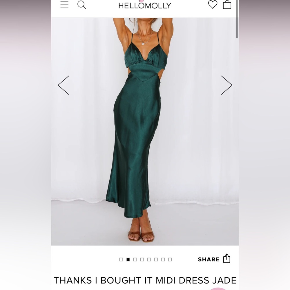 Size Medium Jade Green Hello Molly Dress